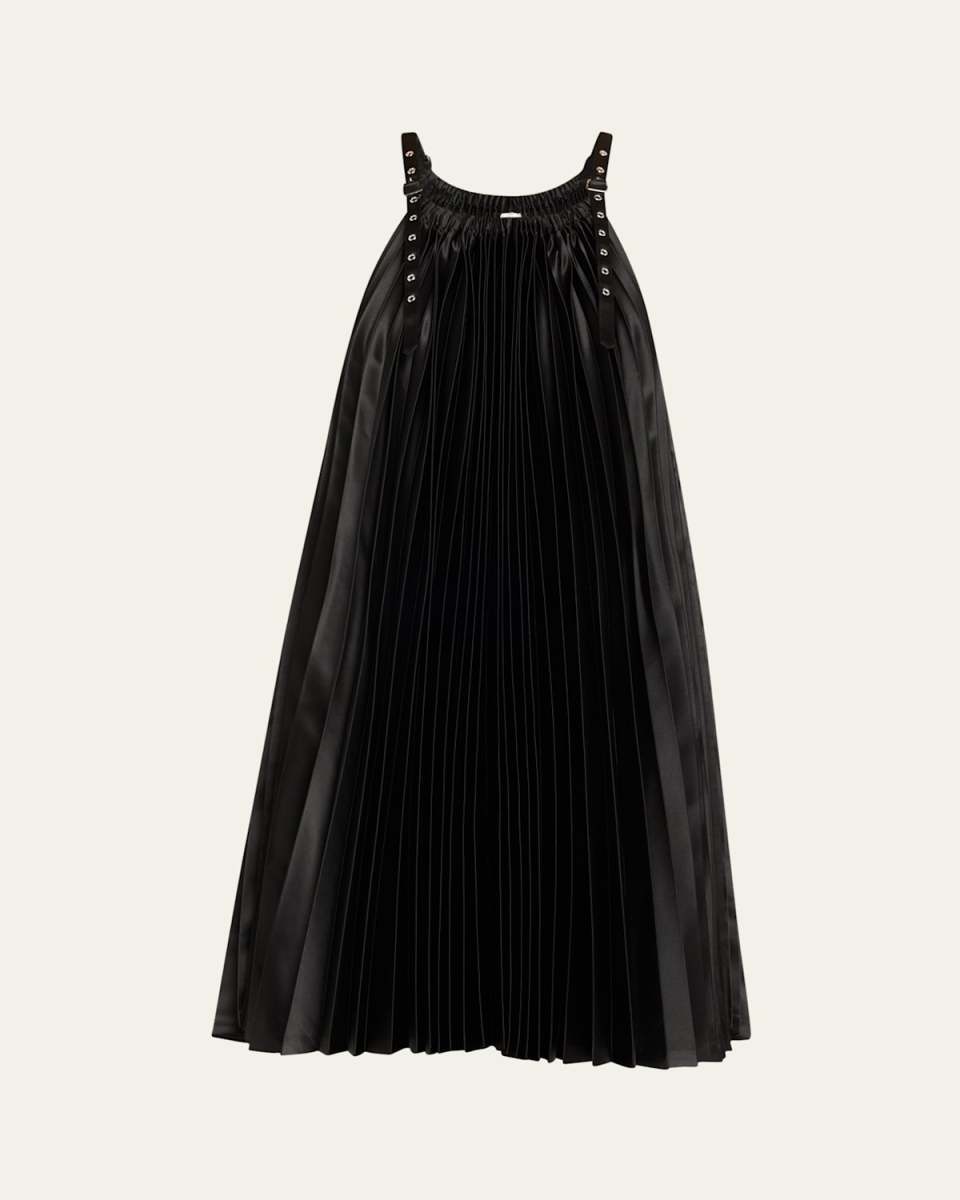 Pleated Midi Dress